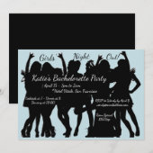 Meisjes Night Out Bachelorette Party Kaart (Voorkant / Achterkant)