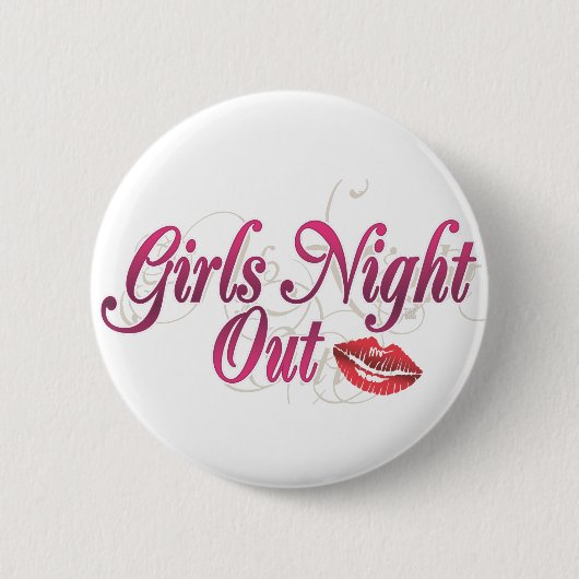 Meisjes Night Out Ronde Button 5,7 Cm (Voorkant)