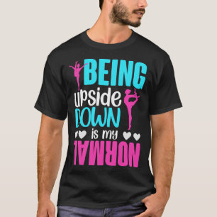 Meisjes ondersteboven is mijn normale gymnastiek t-shirt