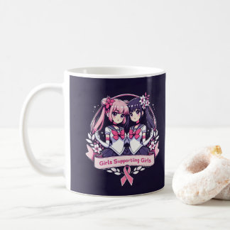 Meisjes ondersteunen meisjes koffiemok