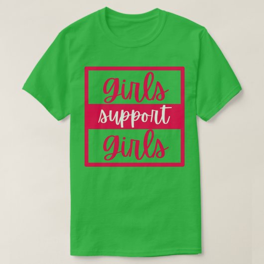 Meisjes ondersteuning meisjes 5 t-shirt (Design voorkant)