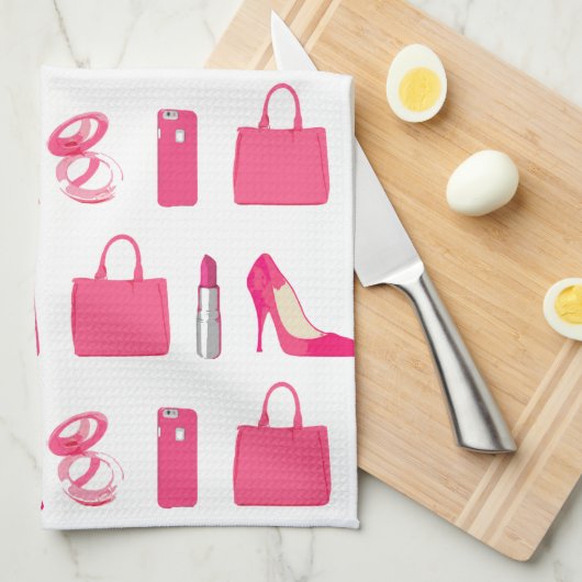 Meisjes ontwerpen theedoek (Quarter Fold)