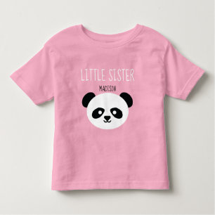 Meisjes op maat Panda Kawaii Little Sister Kinder Shirts