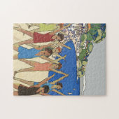 Meisjes op strand legpuzzel (Horizontaal)