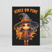 Meisjes op vuur kaart (Staand voorkant)