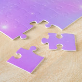 Meisjes Paarse gradiënt Notitieboek Legpuzzel (Zijkant)