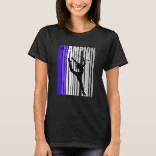 Meisjes Paarse Ritmische Gymnastiek Verjaardag Gez T-shirt