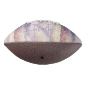 Meisjes paarse roze glitter sparkle initiaal name american football (Gedraaid 270)