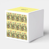 Meisjes  paashaas gunst dozen bedankdoosjes (Achterkant)