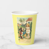Meisjes  paashaas papieren bekers (Achterkant)