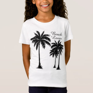 Meisjes Palm Tree Beach Lover Tropisch T-shirt