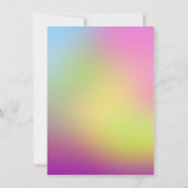 Meisjes Pastel Tie Dye Groovy Verjaardagsfeestje Kaart (Achterkant)