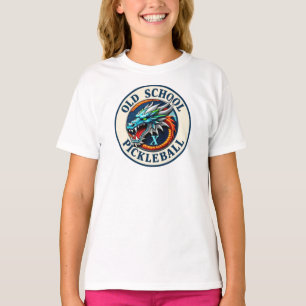 Meisjes Pickleball Dragon X Team Oude School T-shirt