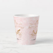 Meisjes prinses ooit op een Glitter-naam van Time  Latte Mok (Voorkant)