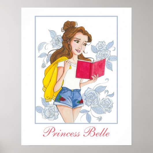 Meisjes prinses Poster, Modern Princess Belle Poster (Voorkant)