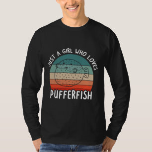 Meisjes Puffer Fish Stingfish Vrouwen Puffer Diere T-shirt