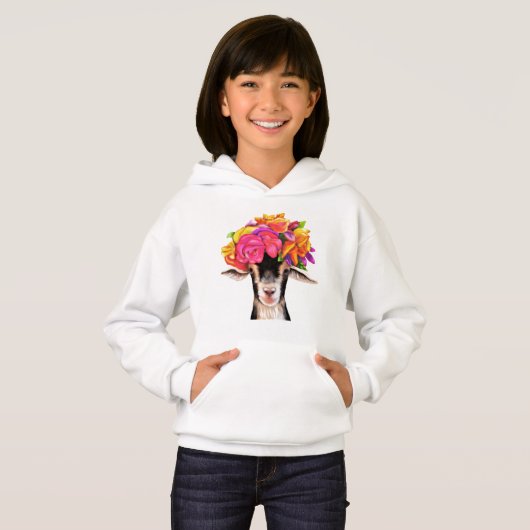 Meisjes Pullover Hoodie Posey de Geit (Voorkant volledig)