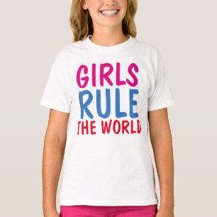 MEISJES REGEL DE WERELDT-T-shirts T-shirt