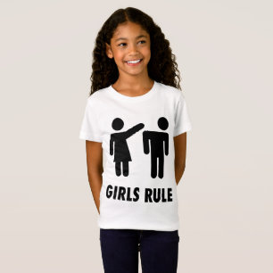 MEISJES REGEL Grappige Kinder t-shirts