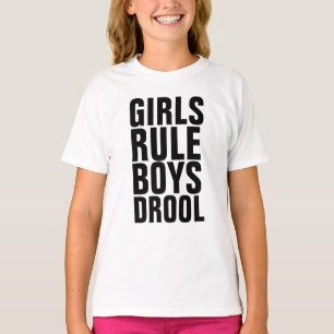 MEISJES REGEL JONGENS DROOL Kinder T-shirts