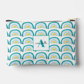 Meisjes Regenboog turquoise Etui (Achterkant)