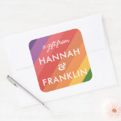 Meisjes Regenboog Verjaardagscadeau Stickers (Envelop)