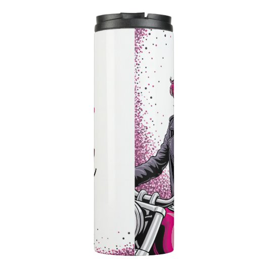 Meisjes regeren de wereld kunst thermosbeker (Achterkant)