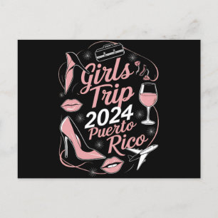 Meisjes Reis 2024 Puerto Rico Reisgroep Caribbean Briefkaart