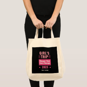 Meisjes reis goedkoper dan een therapie leuke reis tote bag