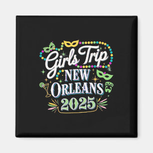 Meisjes reis New Orleans 2025 Mardi Gras Magneet