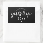 Meisjes reizen goedkoper dan aangepaste vaccinatie rechthoekige sticker (Tas)