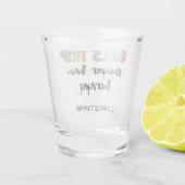 Meisjes reizen goedkoper dan therapie | Deelweeken Shot Glas (Achterkant)