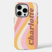 Meisjes Retro Wave Persoonlijke naam Case-Mate iPhone Case (Achterkant)