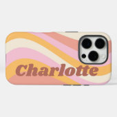 Meisjes Retro Wave Persoonlijke naam Case-Mate iPhone Case (Achterkant (horizontaal))