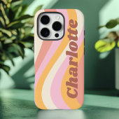 Meisjes Retro Wave Persoonlijke naam Case-Mate iPhone Case