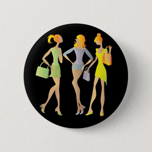meisjes ronde button 5,7 cm (Voorkant)