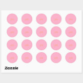 meisjes ronde sticker (Vel)