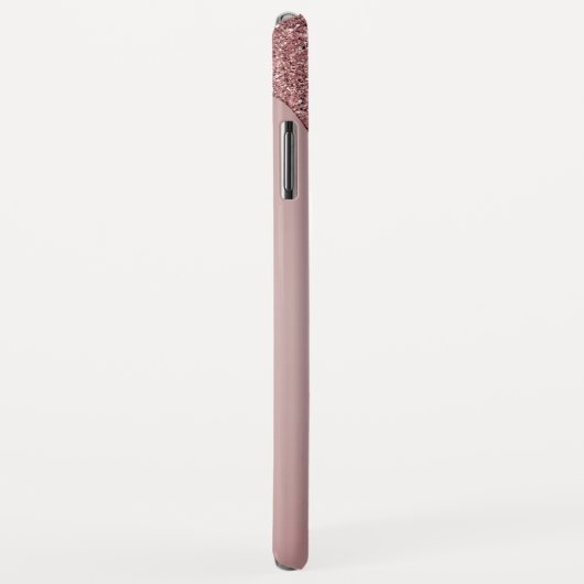 Meisjes Roos Gold Sparkle Glitter Driemonogram Case-Mate iPhone Case (Achterkant/rechts)