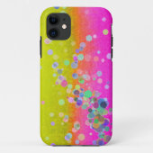 Meisjes roze en gele iPhone Case (Achterkant)