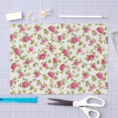 Meisjes roze Floral Print Pattern Tissuepapier (Craft)