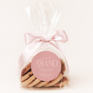 Meisjes roze multi foto modern modern ronde sticker