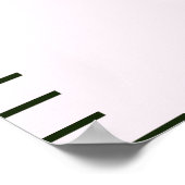 Meisjes roze regenbooggroei poster (Hoek)