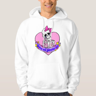 Meisjes roze schedel gingen dood hoodie