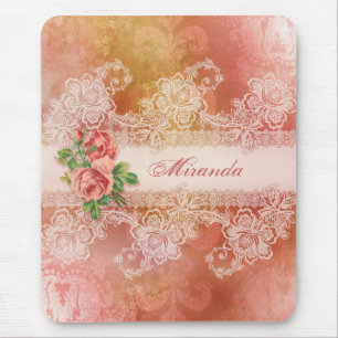 Meisjes Rozen en Gepersonaliseerde Loace Mousepad Muismat