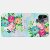 Meisjes Rozen Floral Waterverf Verf Case-Mate iPhone Case (Achterkant (horizontaal))