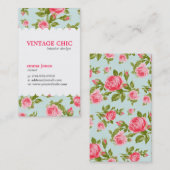 Meisjes  Rozen Visitekaartje (Voorkant / Achterkant)