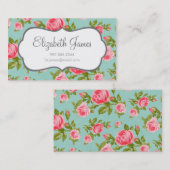 Meisjes  Rozen Visitekaartje (Voorkant / Achterkant)