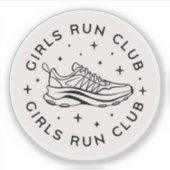 Meisjes runnen club sticker (Voorkant)