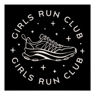 Meisjes runnen clubteam perfect poster