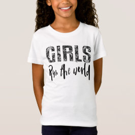 Meisjes runnen de wereld t-shirt